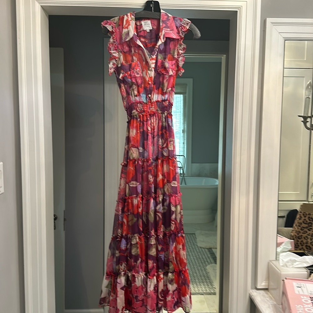Misa Los Angeles Multicolor Floral Maxi Dress